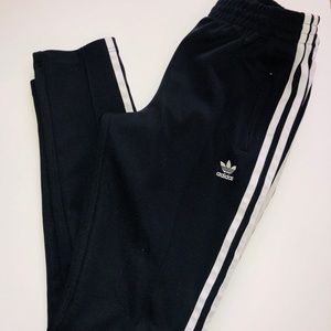 Black adidas track pants size small